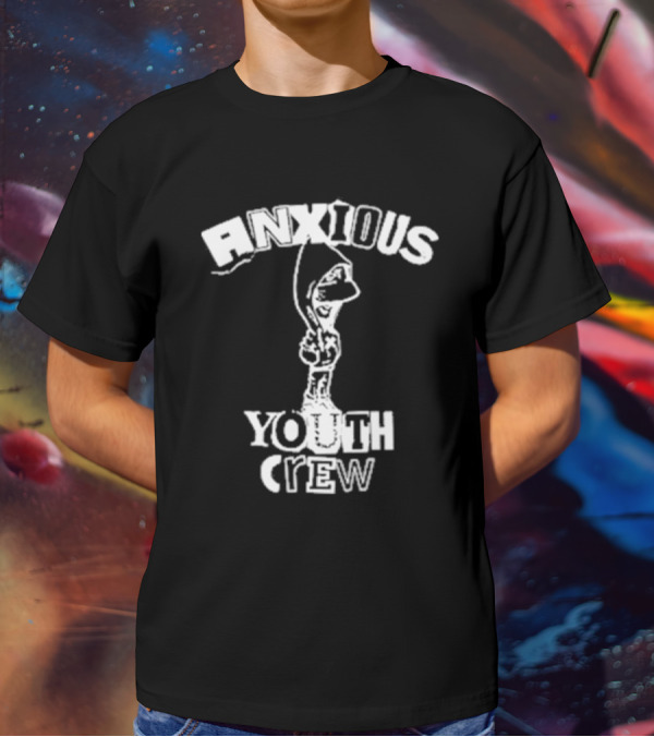 Anxious Youth Crew Hoodie Skateboarder T-Shirt