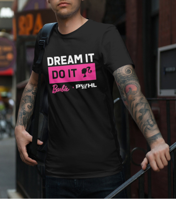 Barbie Dream It Do It X PWHL Collaboration T-Shirt