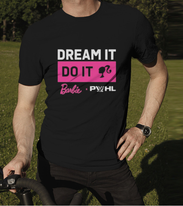 Barbie Dream It Do It X PWHL Collaboration T-Shirt