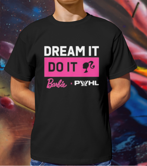 Barbie Dream It Do It X PWHL Collaboration T-Shirt