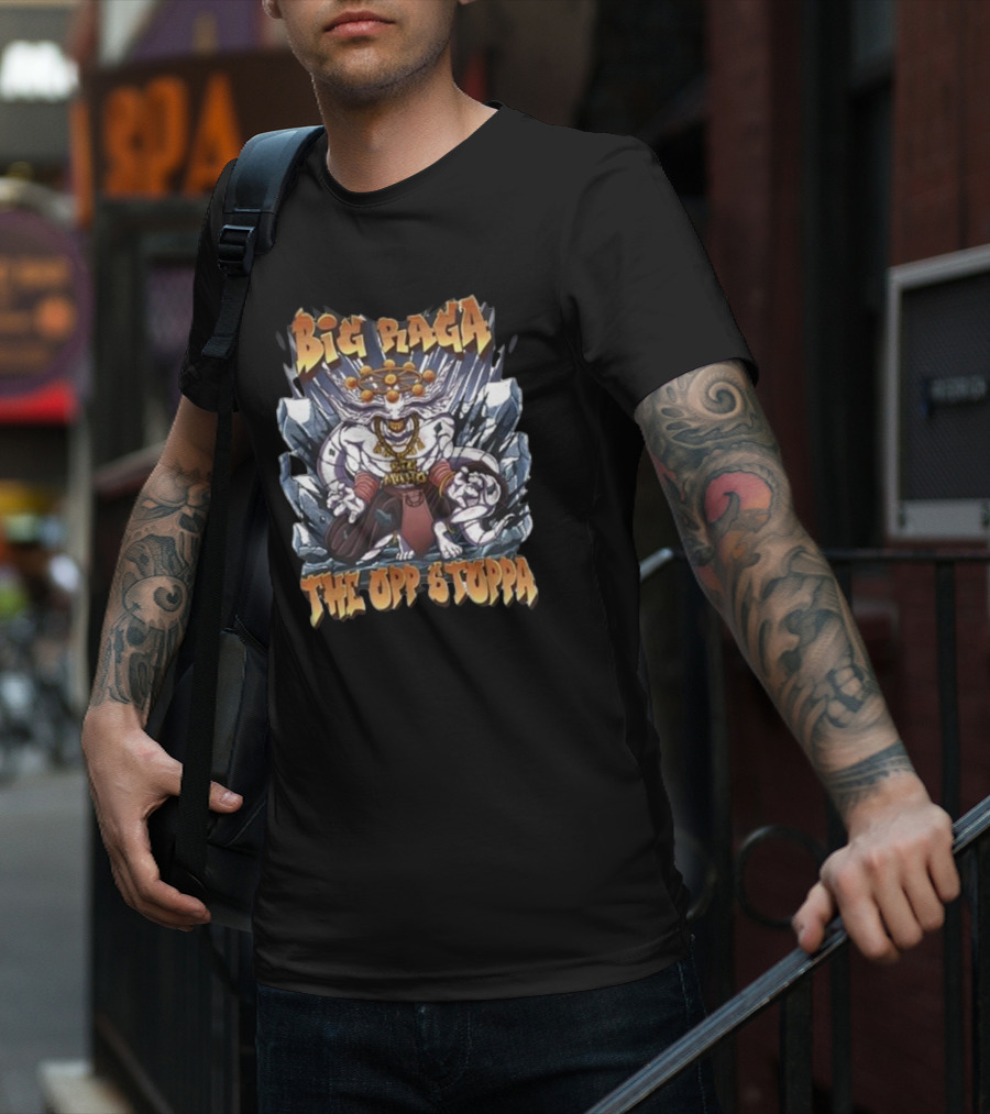 Big Raga The Opp Stoppa Warrior Character T-Shirt
