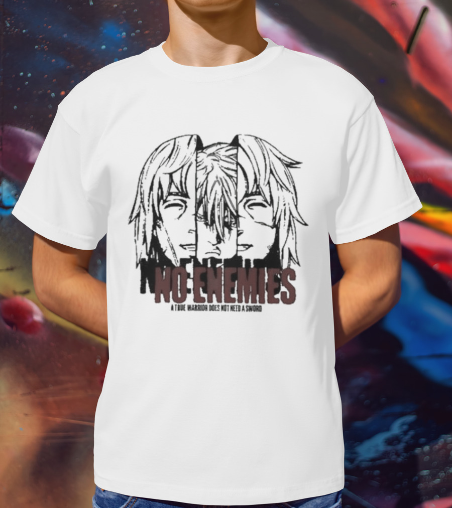 No Enemies A True Warrior Does Not Need A Sword Soul King Manga Faces T-Shirt