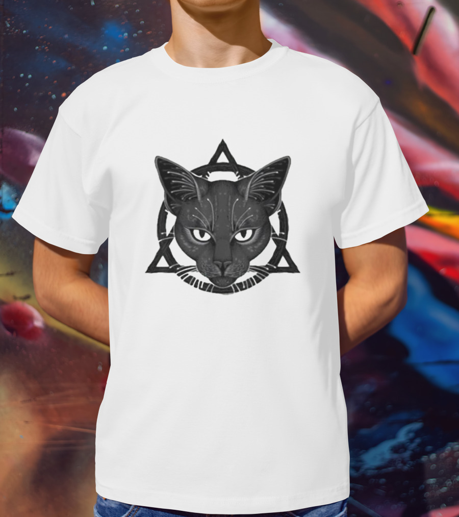 Therian Theta Delta Feline Symbol With Cat T-Shirt
