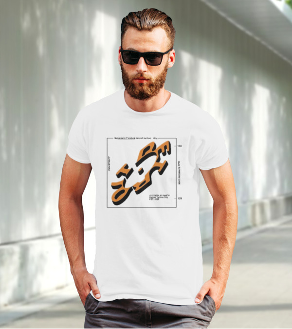Movement Festival Detroit Techno City EST 2000 45 Heavy Latitude Longitude Coordinates T-Shirt