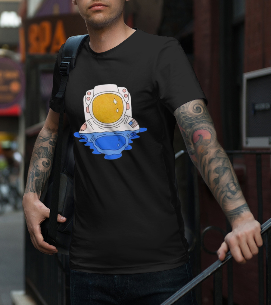 SciShow Buoyancy Lab Astronaut Floating In Water T-Shirt