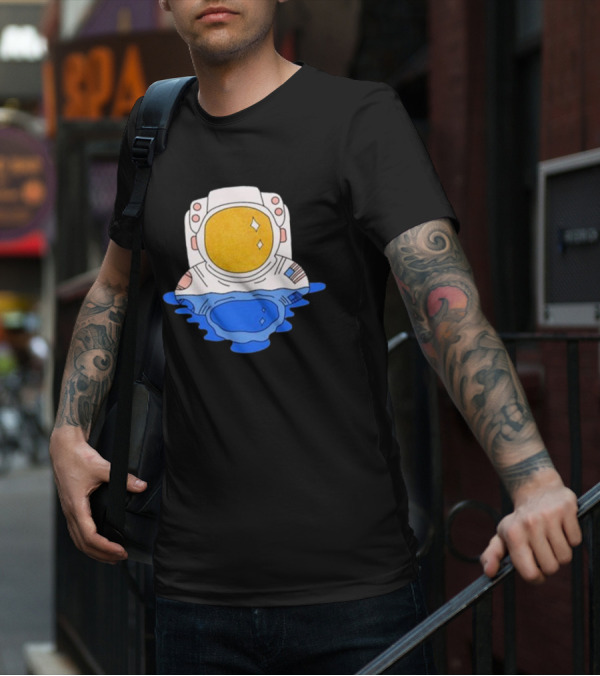 SciShow Buoyancy Lab Astronaut Floating In Water T-Shirt
