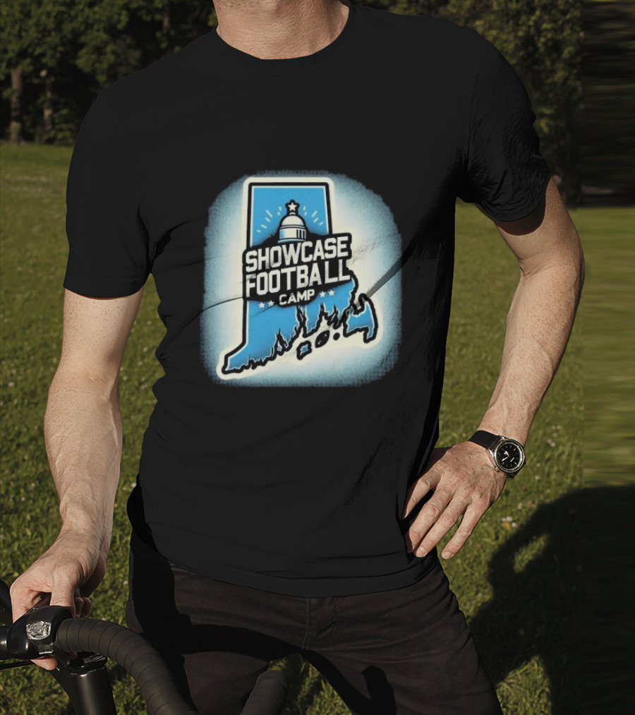 Showcase Football Camp Rhode Island Capitol Map T-Shirt