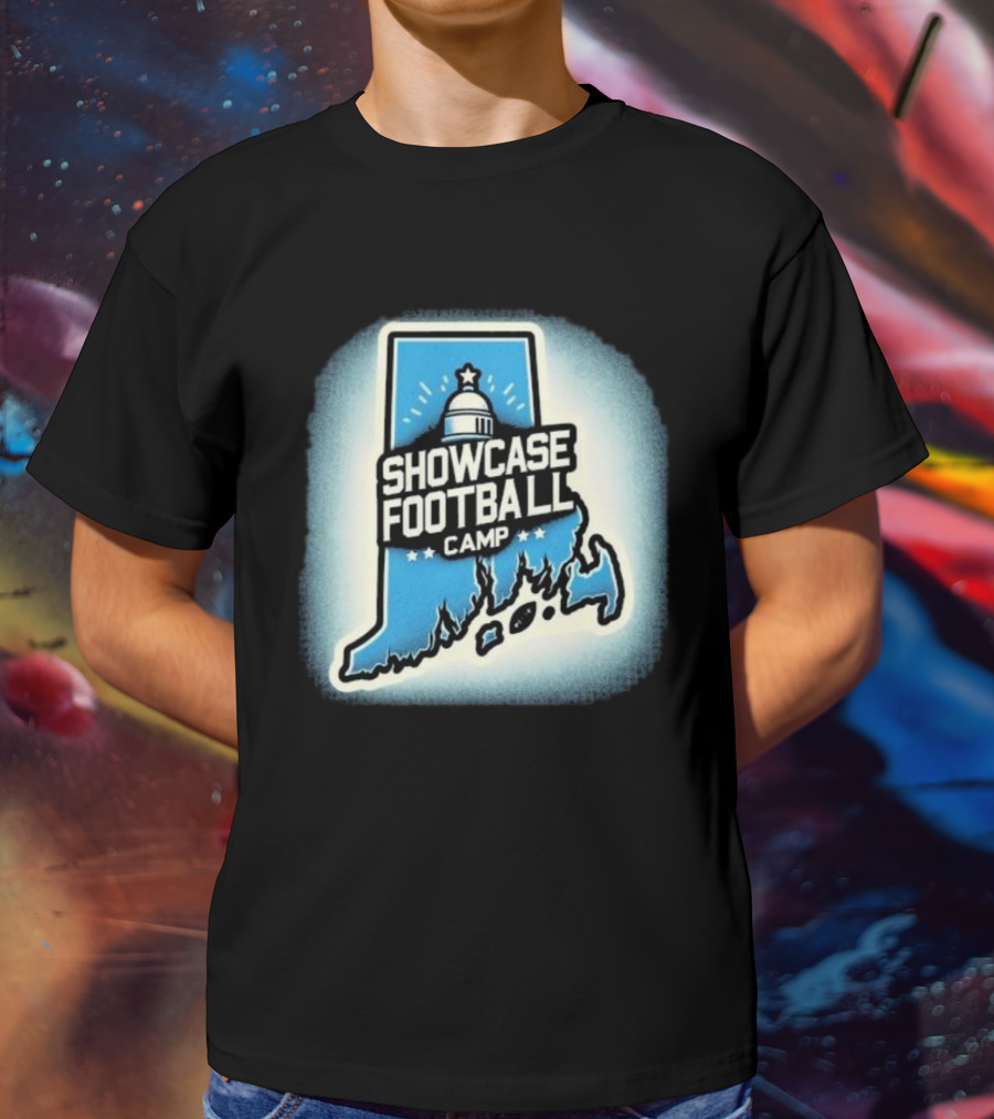 Showcase Football Camp Rhode Island Capitol Map T-Shirt
