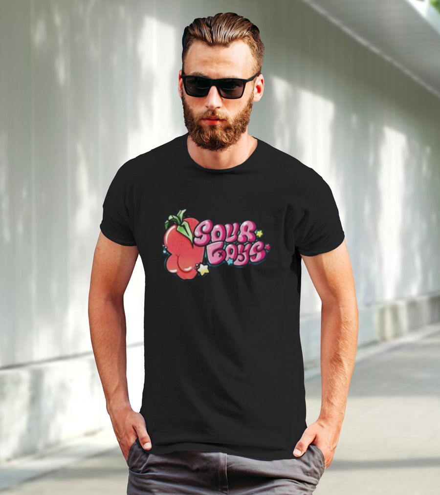 Sourboys Squishy Strawberry Stars T-Shirt