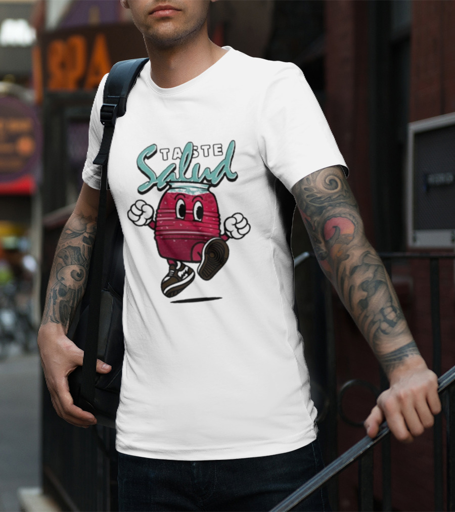 Taste Salud Hydration Immunity Energetic Cartoon Character T-Shirt