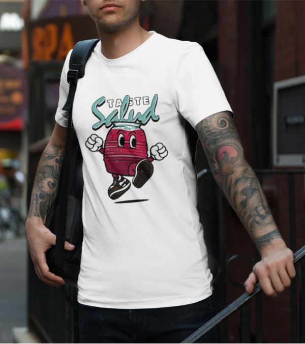 Taste Salud Hydration Immunity Energetic Cartoon Character T-Shirt