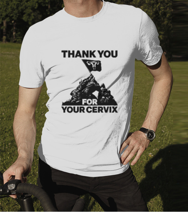 Thank You For Your Cervix Iconic Flag T-Shirt