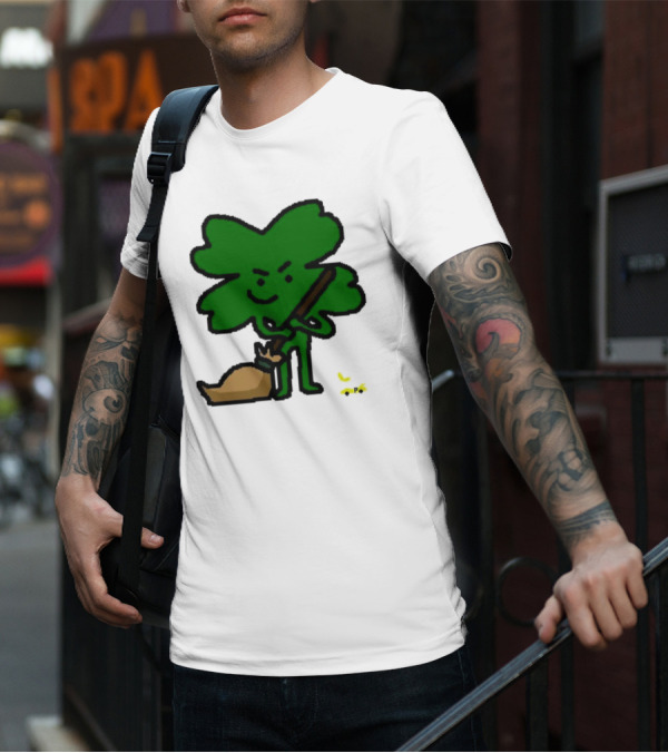 The Celtics Sweep The Pacers NBA Paint Shamrock Holding Broom T-Shirt