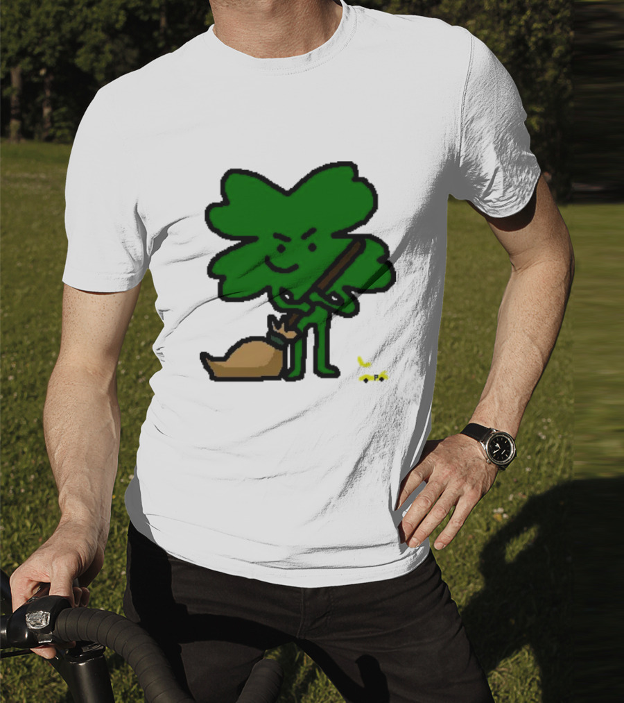 The Celtics Sweep The Pacers NBA Paint Shamrock Holding Broom T-Shirt