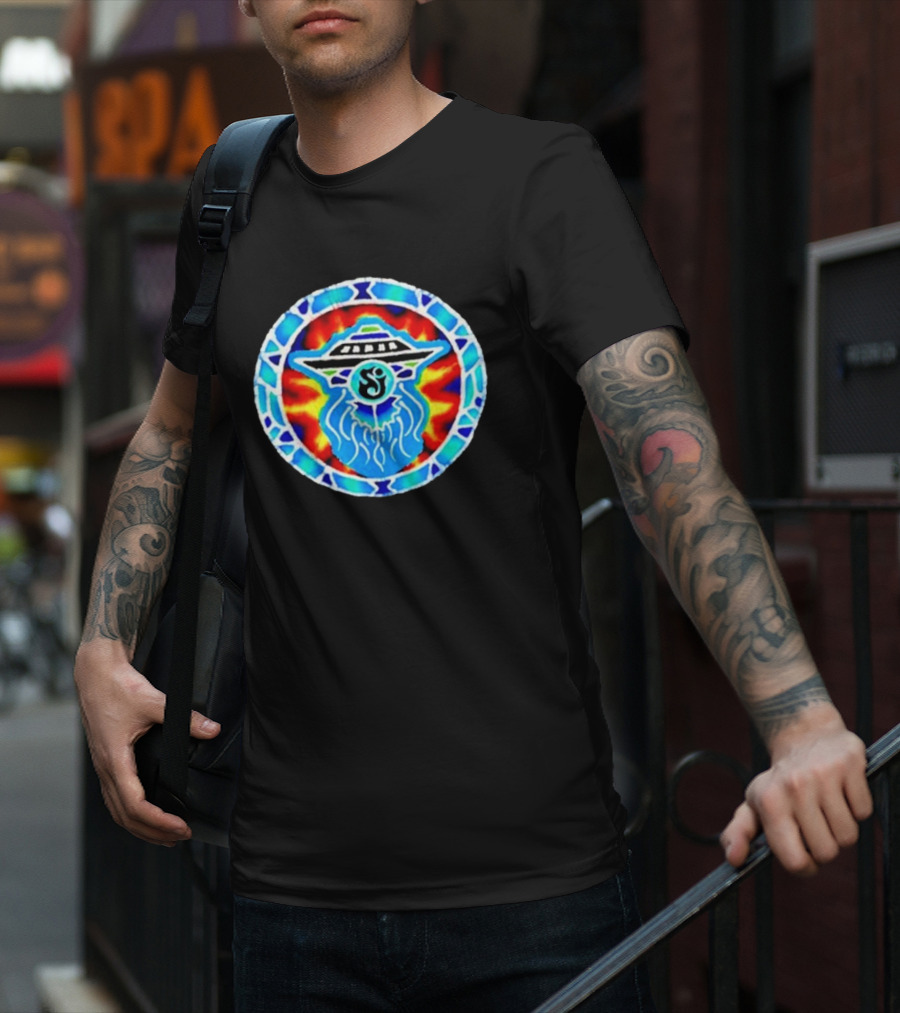 The String Cheese Incident Subterranean Vision UFO Psychedelic Mandala T-Shirt