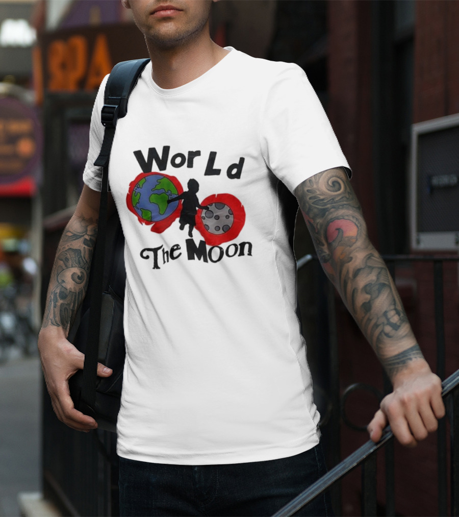 World The Moon Child Earth And Moon T-Shirt