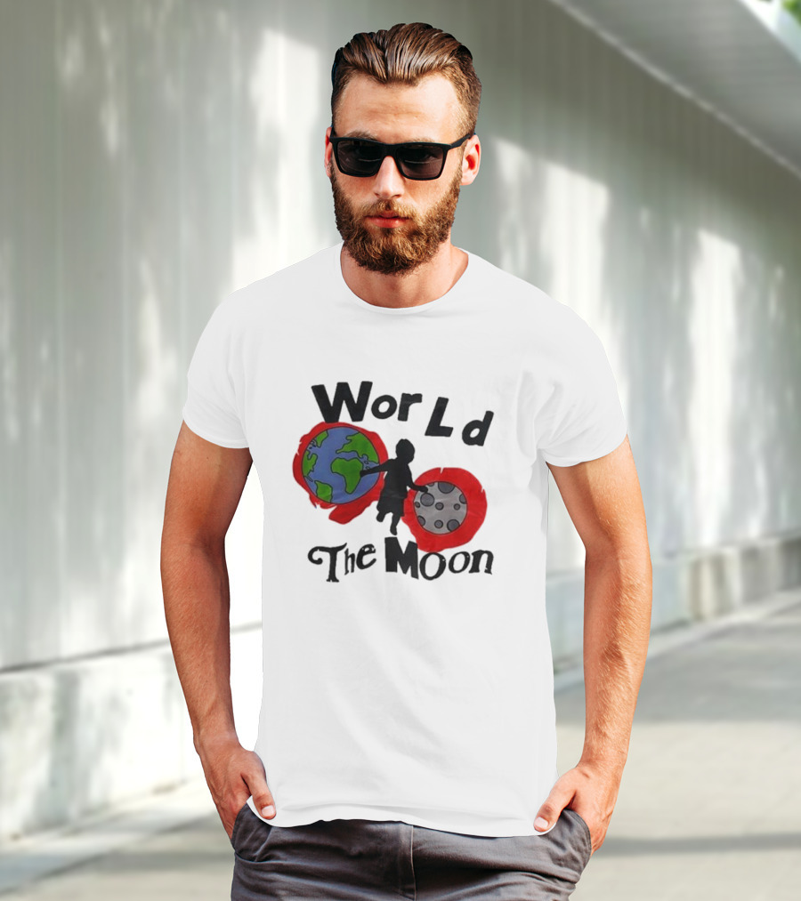 World The Moon Child Earth And Moon T-Shirt