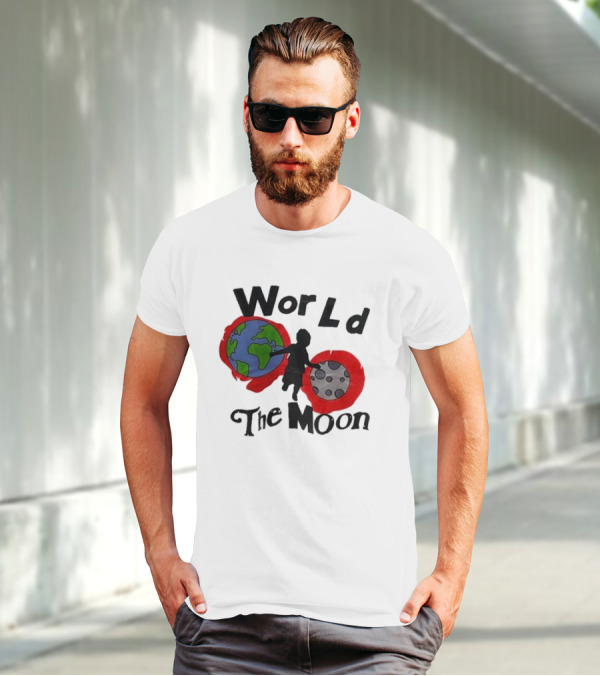 World The Moon Child Earth And Moon T-Shirt