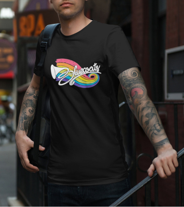 Bluecoats Horn With Rainbow Swirl T-Shirt