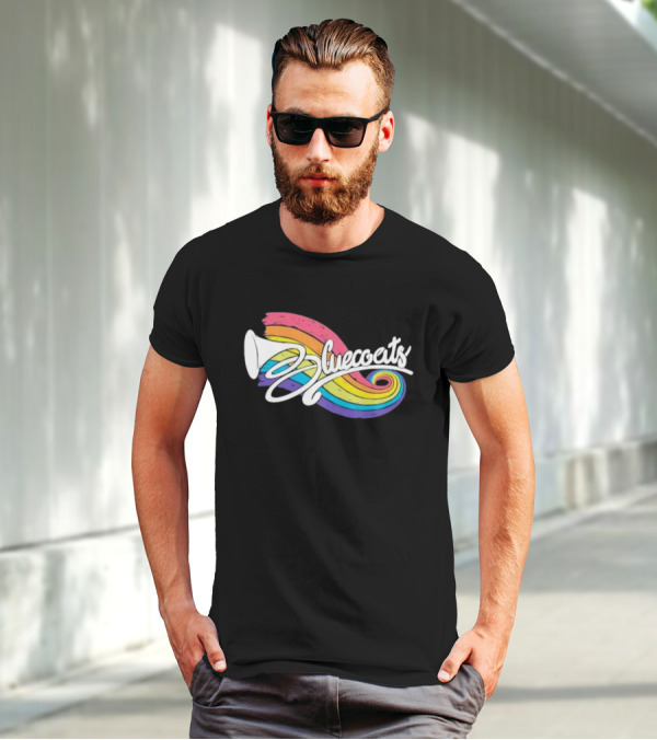 Bluecoats Horn With Rainbow Swirl T-Shirt