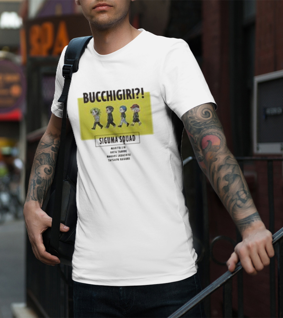 Bucchigiri Siguma Squad Anime Walk Chibitoko Series T-Shirt