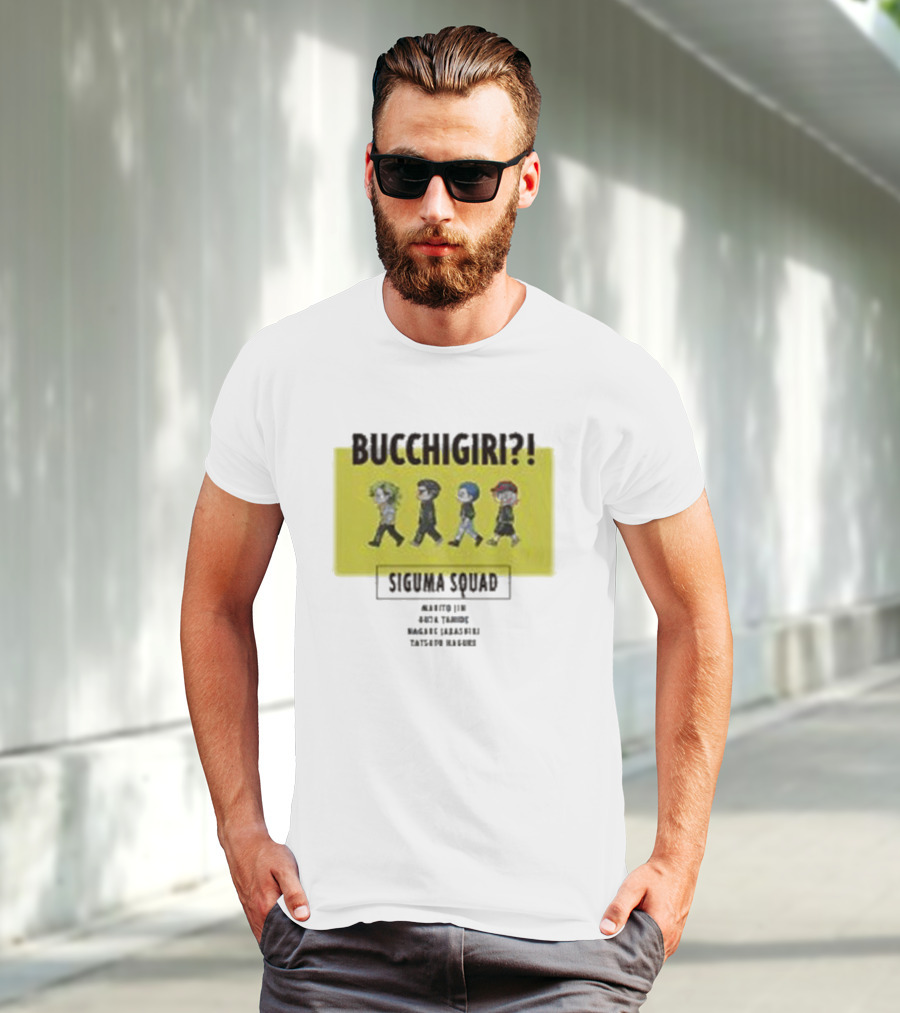 Bucchigiri Siguma Squad Anime Walk Chibitoko Series T-Shirt