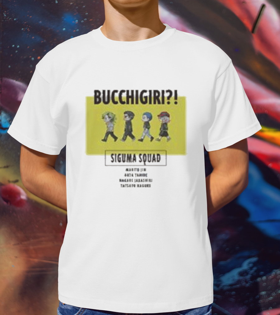 Bucchigiri Siguma Squad Anime Walk Chibitoko Series T-Shirt