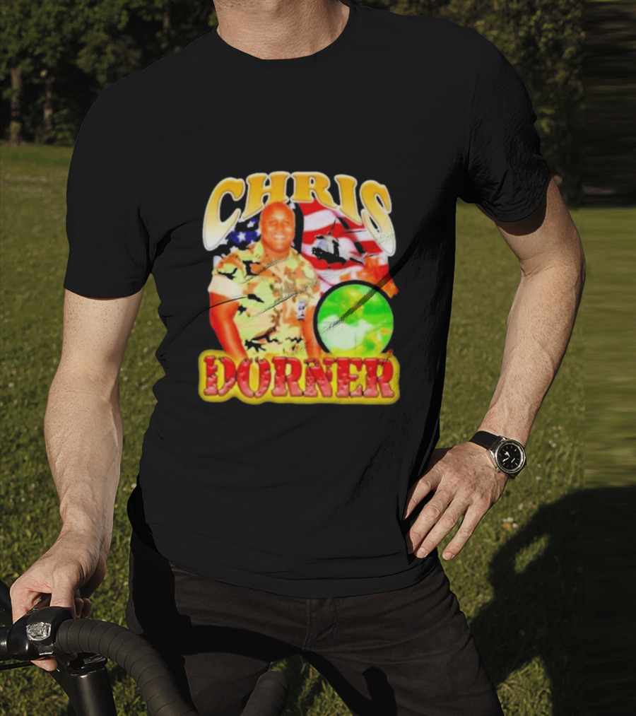 CHRIS DORNER USA Helicopter Camouflage T-Shirt