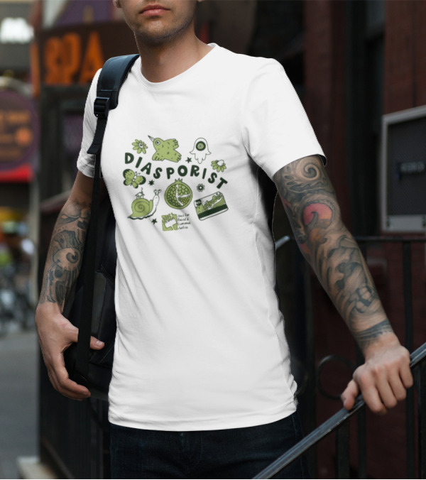 Diasporist Iconic Nature And Text Elements T-Shirt