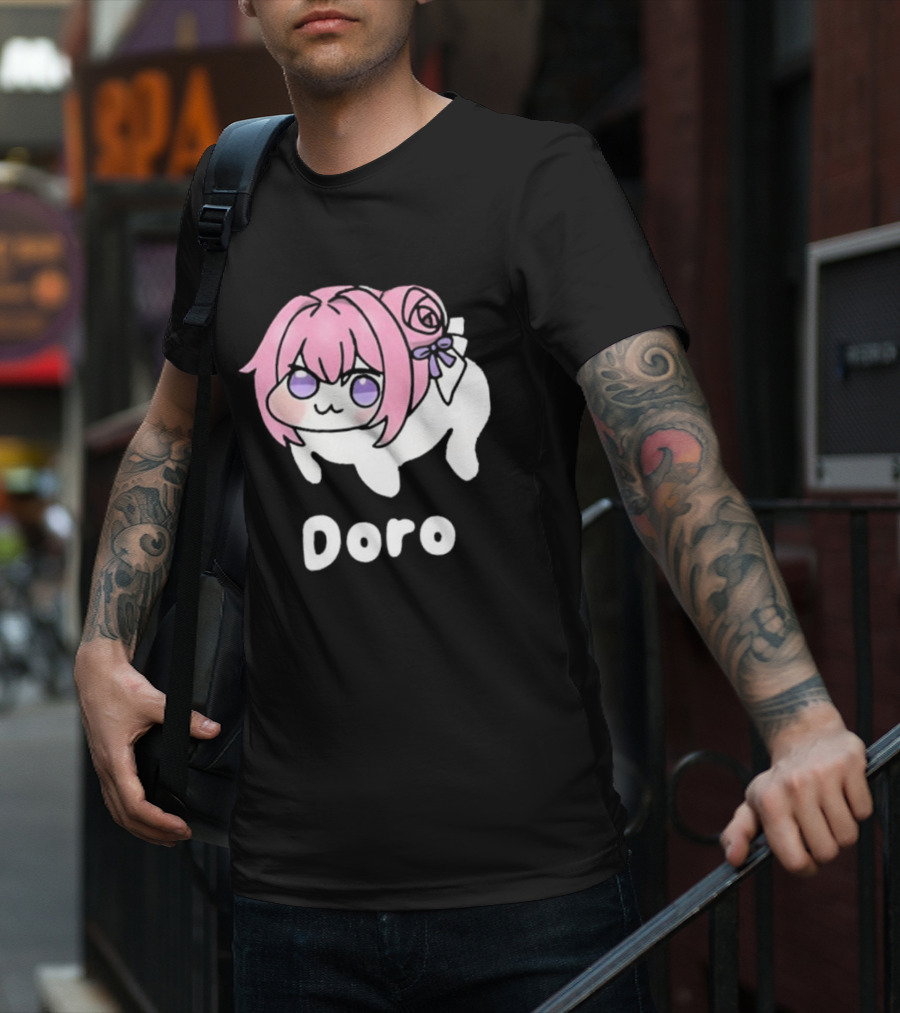 Doro Nikke Anime Pink Hair Character T-Shirt