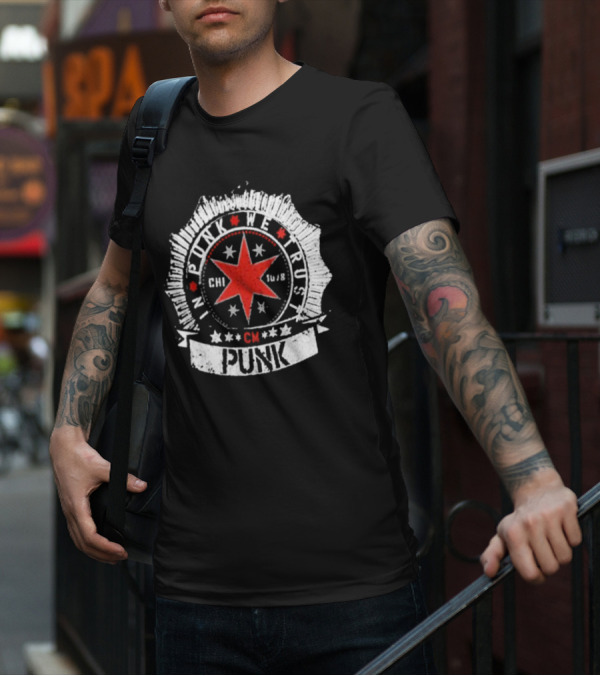 Gray Cm Punk In Punk We Trust Chi 16/8 T-Shirt