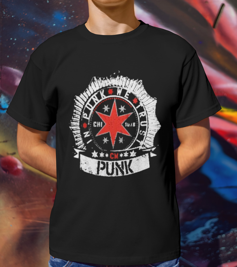 Gray Cm Punk In Punk We Trust Chi 16/8 T-Shirt