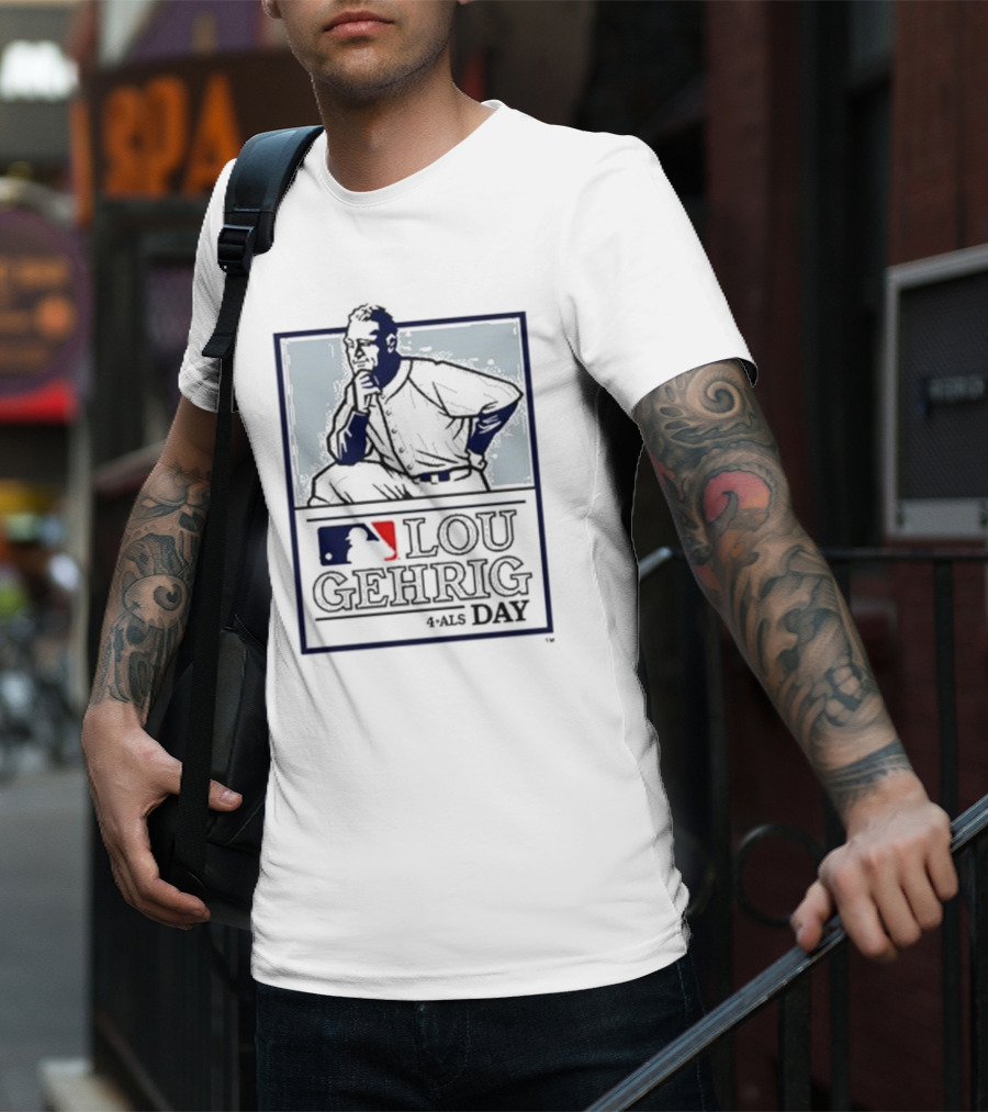 Lou Gehrig MLB 4 ALS Day T-Shirt