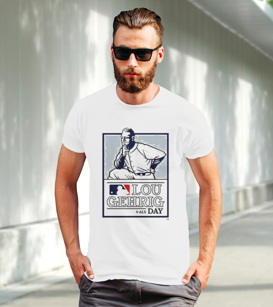 Lou Gehrig MLB 4 ALS Day T-Shirt