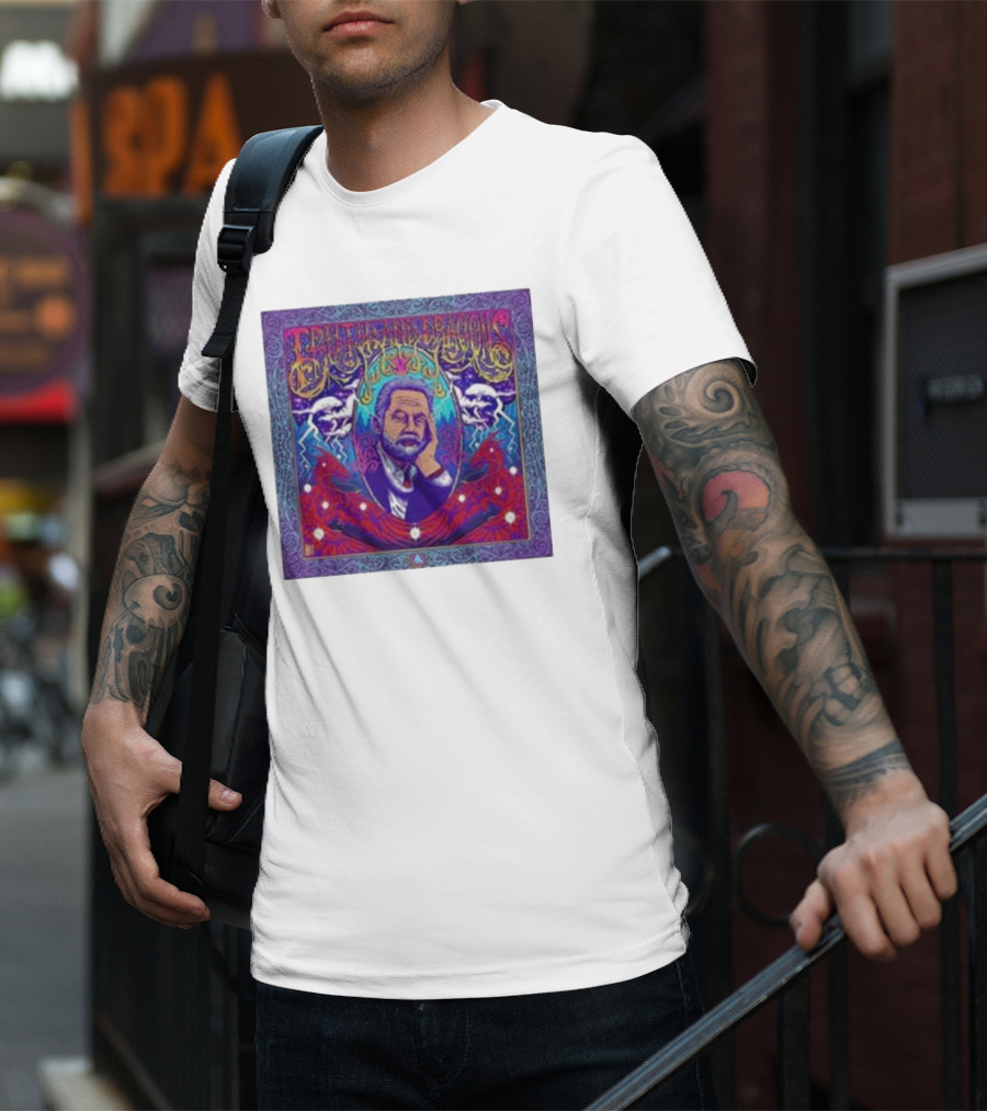 Truth And Dragons Psychedelic Portrait Neon T-Shirt