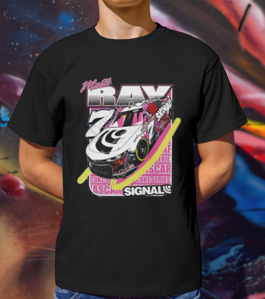 Malik Ray 7 NASCAR Coke Series Signal Racing Car T-Shirt