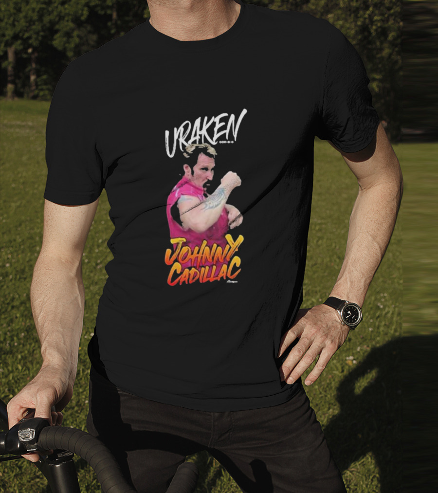 Uraken Johnny Cadillac Martial Arts Enthusiast With Dynamic Pose And Bold Colors T-Shirt