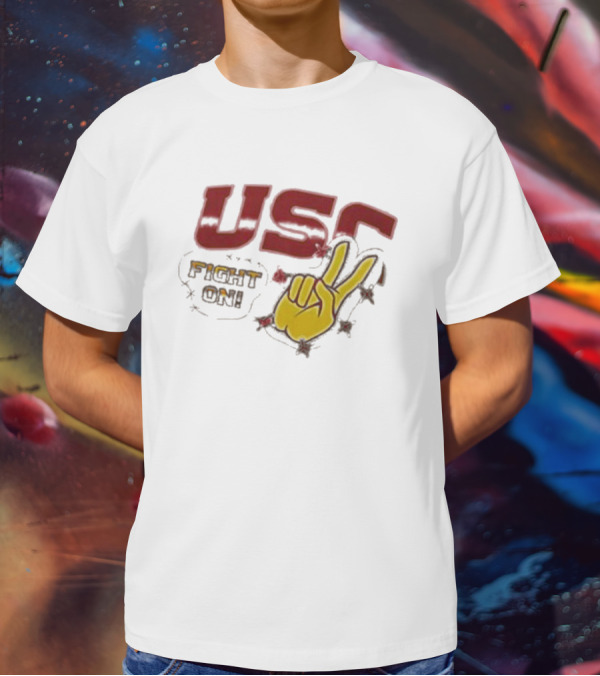 USC Fight On Travis Scott Collaboration T-Shirt