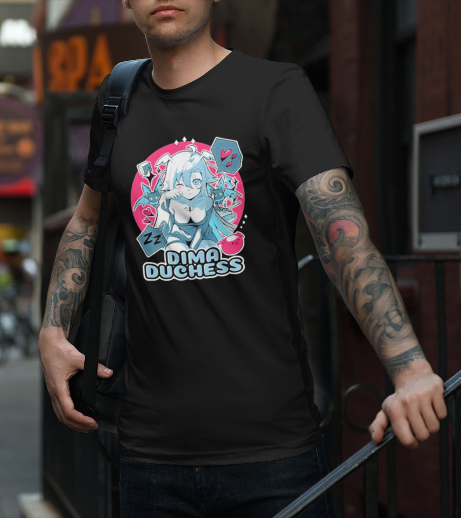 Uwumarket Dimatheduchess Sleepy Soup Dima Duchess Hearts Zzz Bat Wings T-Shirt