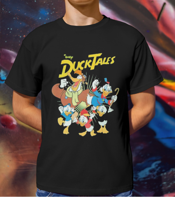 DuckTales Vintage Cast Disney Duck Cartoon Characters T-Shirt
