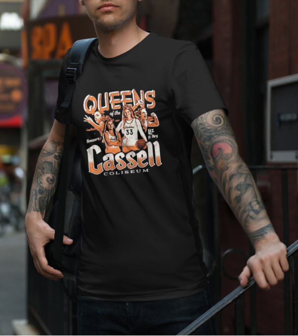 Virginia Tech Hokies Liz Kitley Georgia Amoore Queens Of Cassell Coliseum T-Shirt