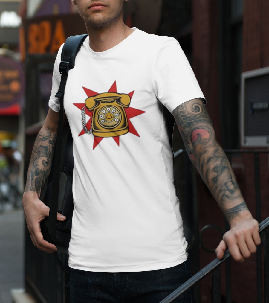 Wallows Music Vintage Phone Smiley Rotary Starburst Raglan T-Shirt