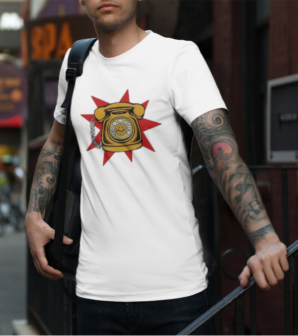 Wallows Music Vintage Phone Smiley Rotary Starburst Raglan T-Shirt