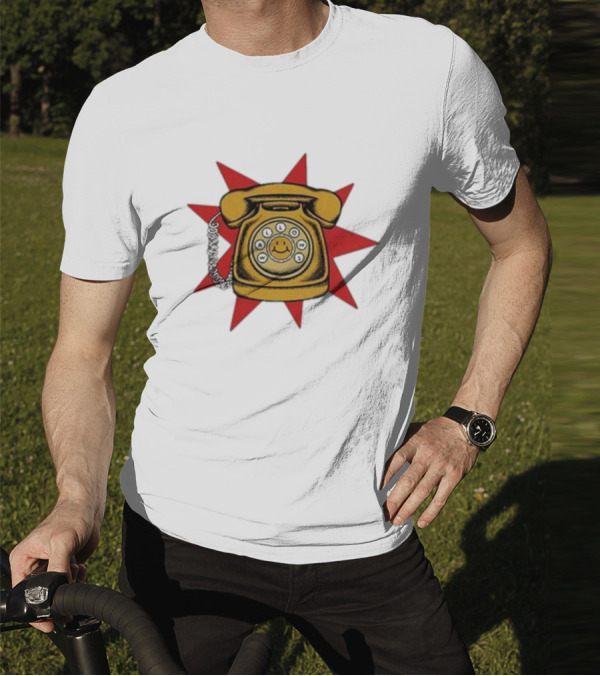 Wallows Music Vintage Phone Smiley Rotary Starburst Raglan T-Shirt