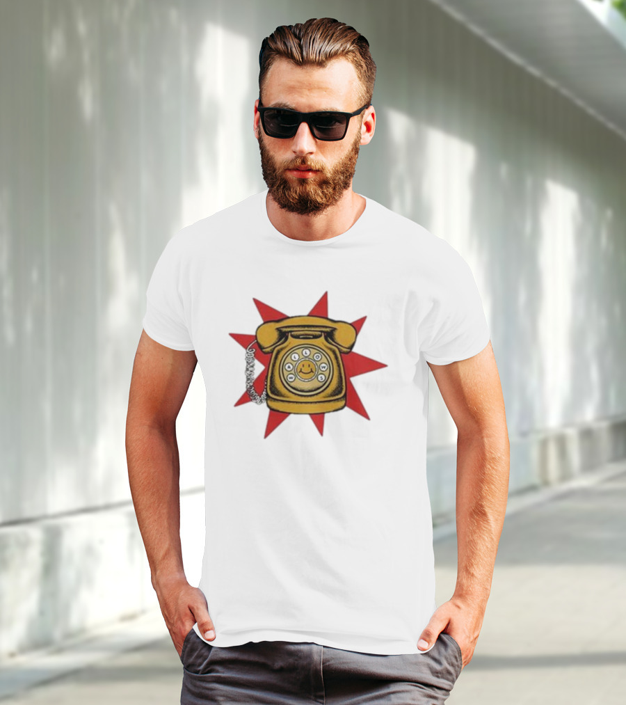 Wallows Music Vintage Phone Smiley Rotary Starburst Raglan T-Shirt
