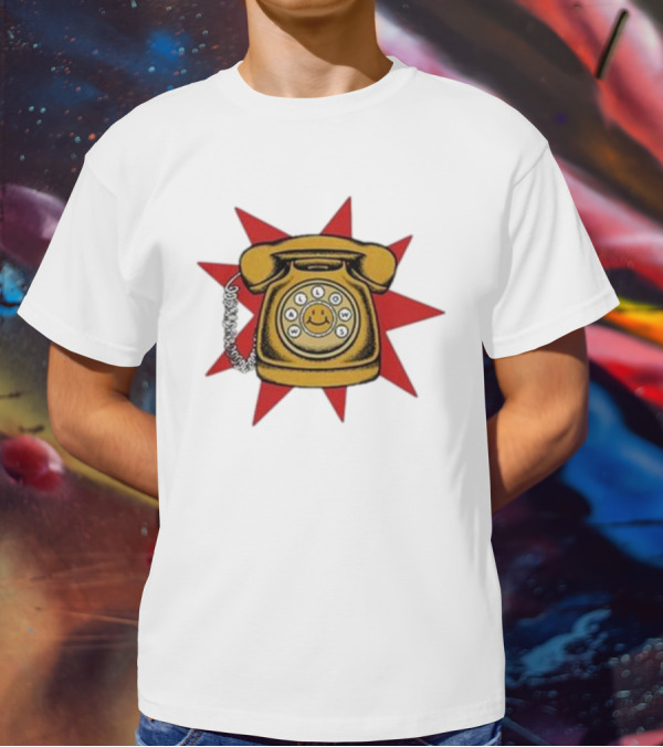 Wallows Music Vintage Phone Smiley Rotary Starburst Raglan T-Shirt