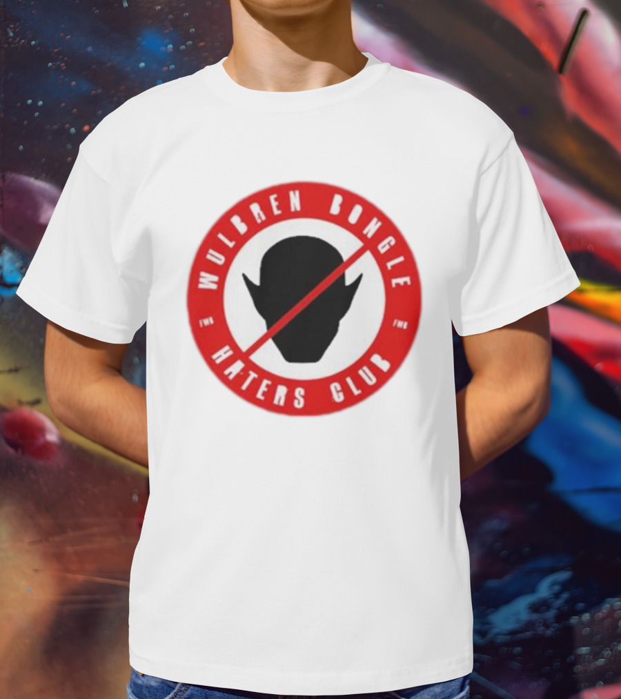 Wulbren Bongle Haters Club FWB Logo Red Circle T-Shirt