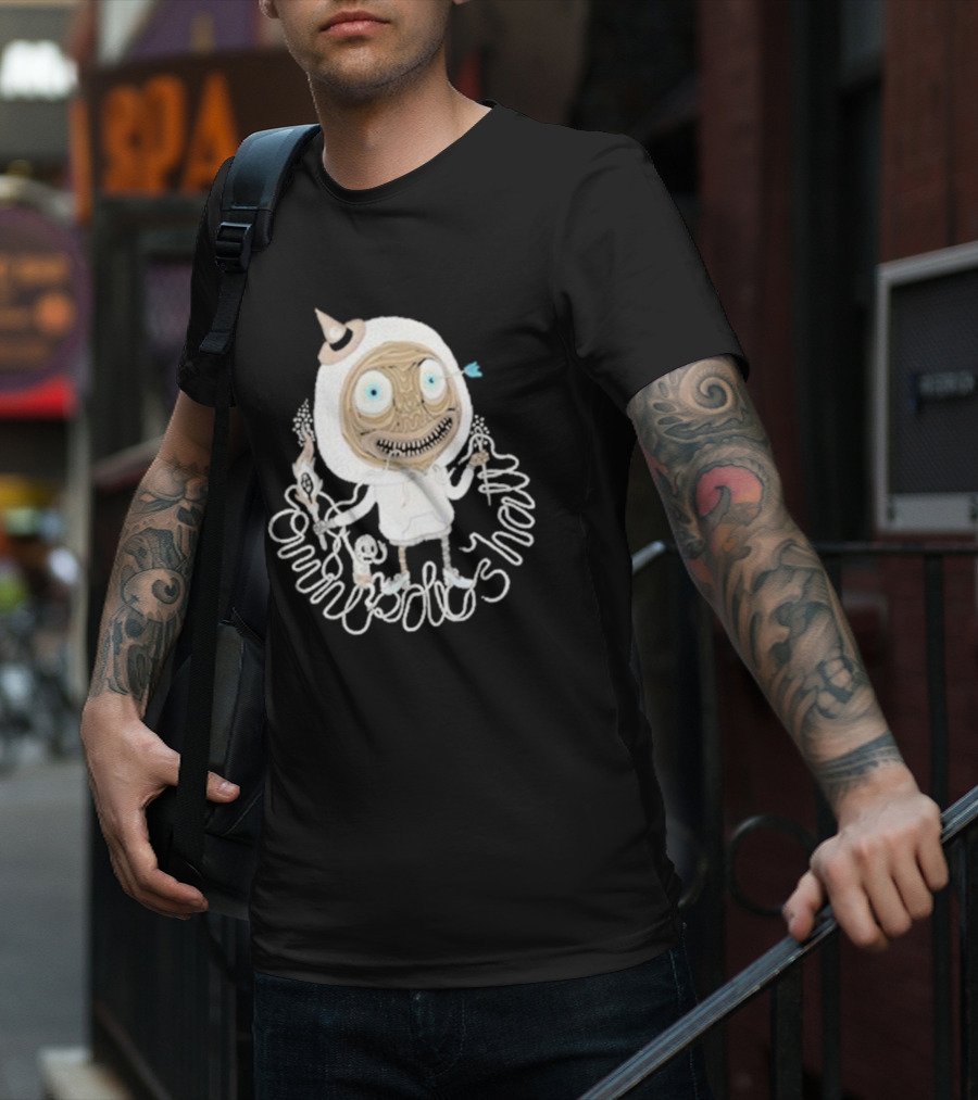 Omnipollos Shast Mr Teeth Alien Mask And Wand Character T-Shirt