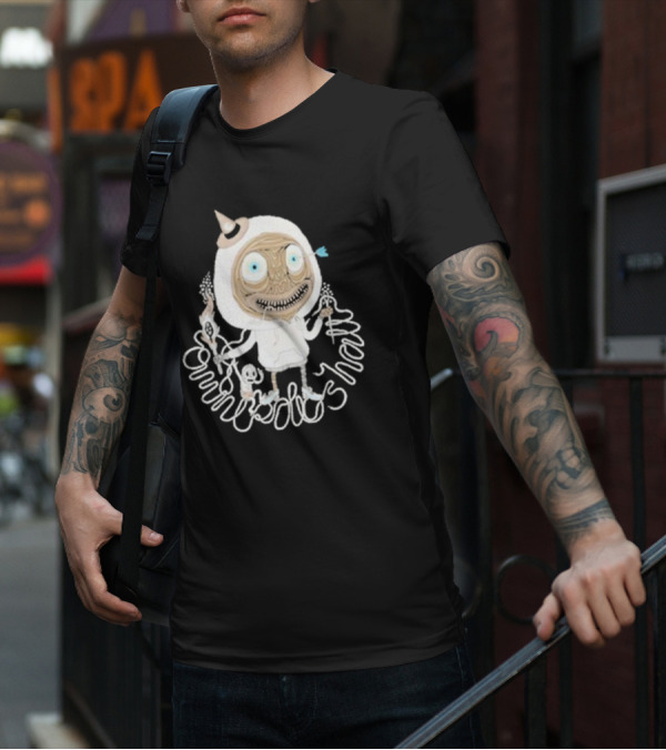 Omnipollos Shast Mr Teeth Alien Mask And Wand Character T-Shirt