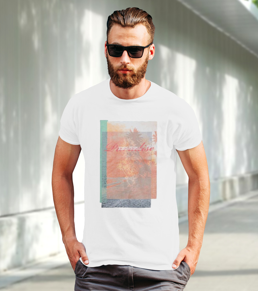 Paradise Studio Seven Tropical Overlay T-Shirt